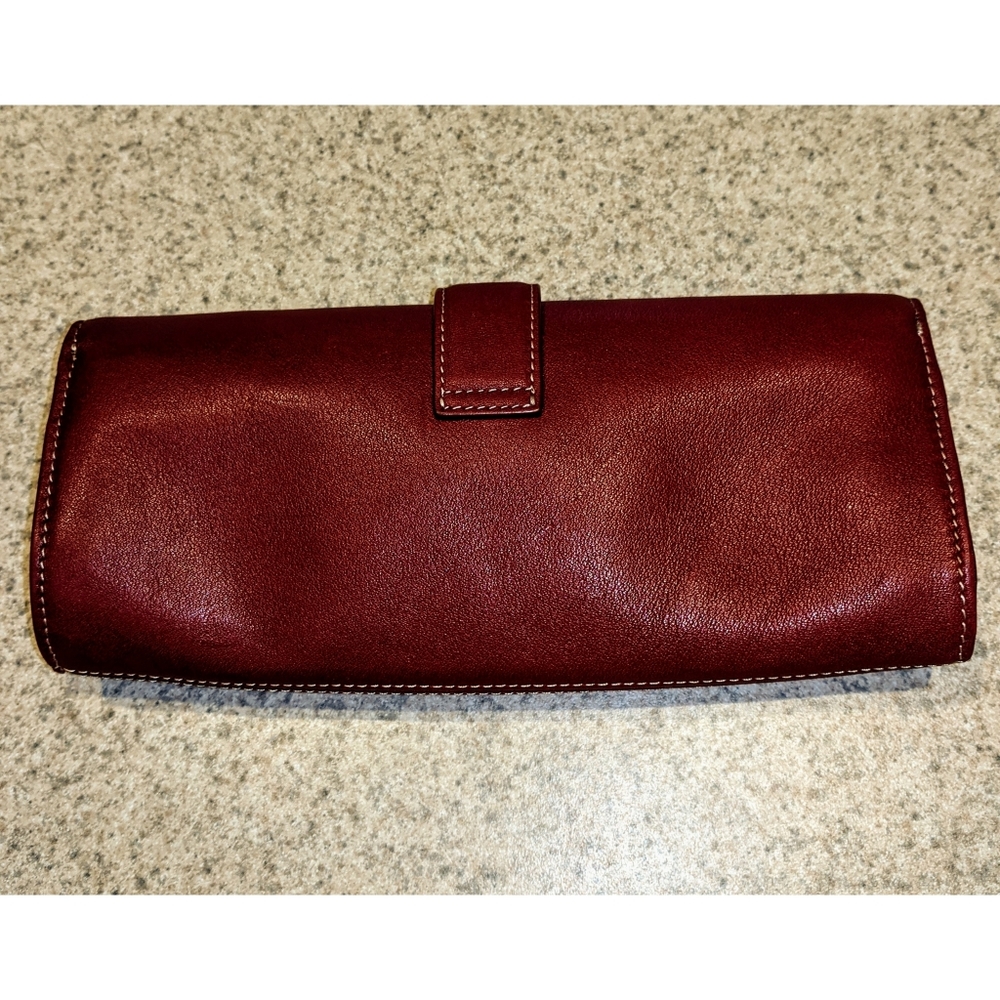 Used Milo Paoli Red Leather Wallet/Organizer - Picture 4 of 8